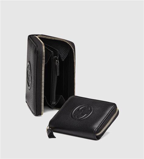 gucci accessory collection mens wallet|gucci soho leather zip around wallet.